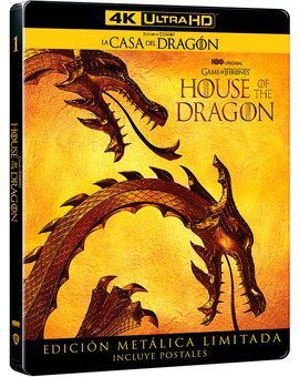 La Casa del Dragón - Primera Temporada en Steelbook en UHD 4K