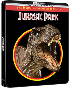 Jurassic Park (Parque Jurásico) en Steelbook 30º Aniversario en UHD 4K