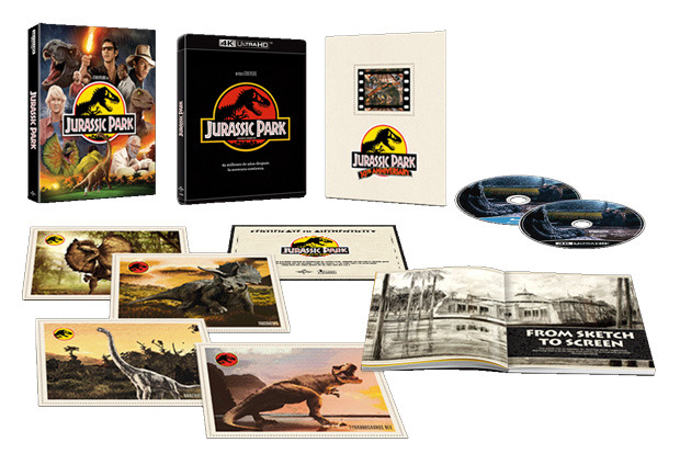 carátula Jurassic Park (Parque Jurásico) - Edición Especial 30º Aniversario Ultra HD Blu-ray 1