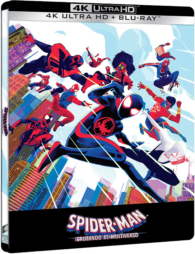 carátula Spider-Man: Cruzando el Multiverso - Edición Metálica Ultra HD Blu-ray 1