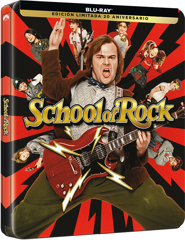 carátula School of Rock (Escuela de Rock) - Edición Metálica Blu-ray 1