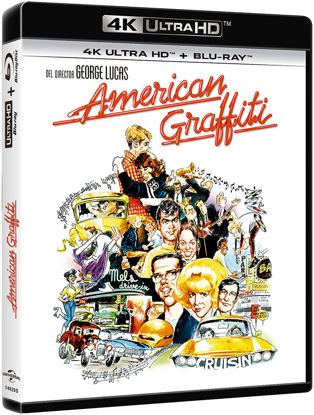 carátula American Graffiti - Edición Metálica 50º Aniversario Ultra HD Blu-ray 1