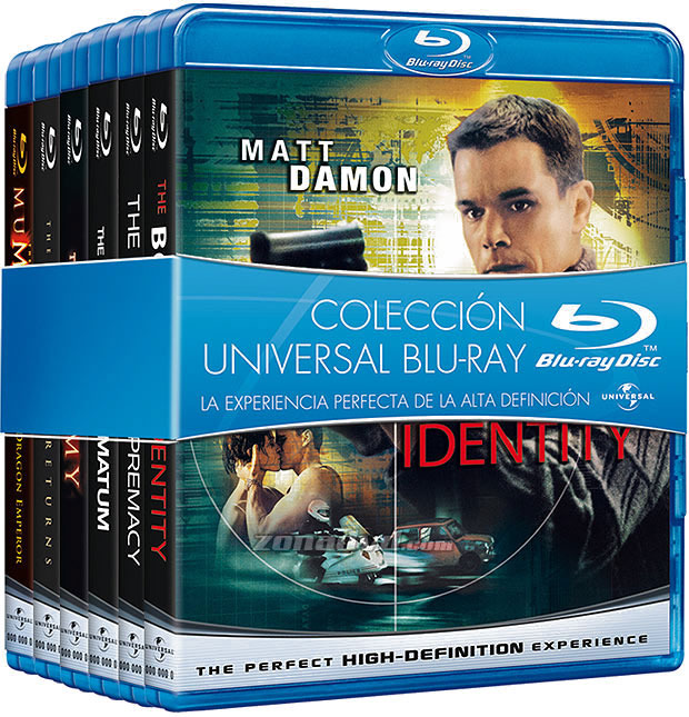 carátula Pack Trilogía Momia + Trilogía Bourne Blu-ray 1