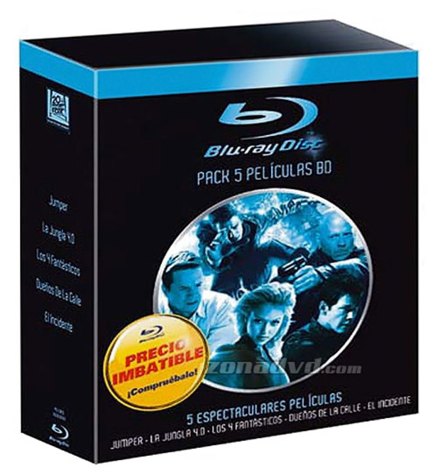 carátula Pack 5 Blu-ray de Fox Blu-ray 1