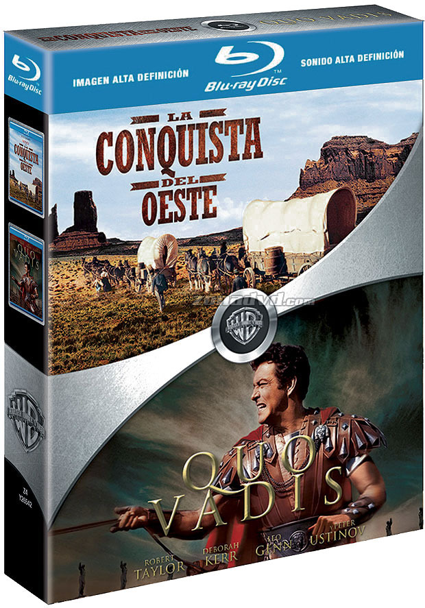 carátula Pack La Conquista del Oeste + Quo Vadis Blu-ray 1
