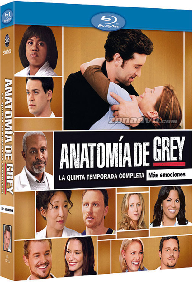 carátula Anatomía de Grey - Quinta Temporada Blu-ray 1