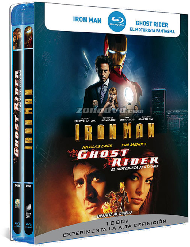 Pack Ghost Rider + Iron Man Blu-ray