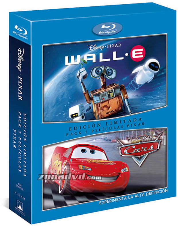 Pack Wall-E + Cars Blu-ray