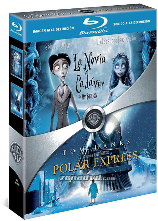 carátula Pack La Novia Cadáver + Polar Express Blu-ray 1
