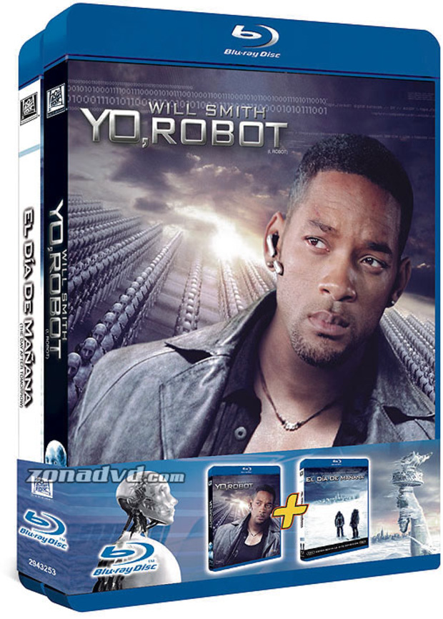 carátula Pack Yo, Robot + El Día de Mañana Blu-ray 1