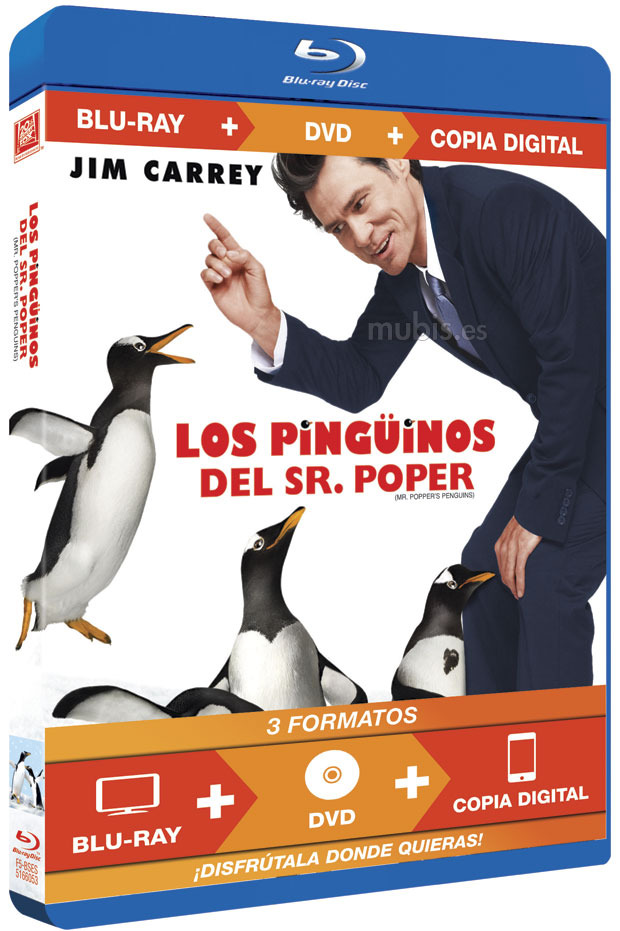 carátula Los Pingüinos del Señor Poper Blu-ray 1