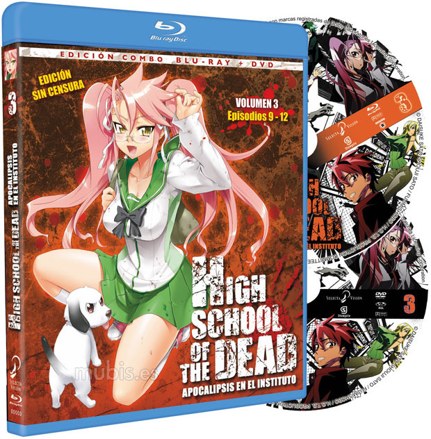 carátula High School of the Dead - Volumen 3 Blu-ray 1