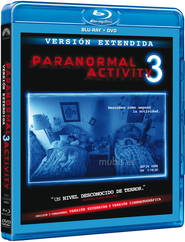 carátula Paranormal Activity 3 Blu-ray 1