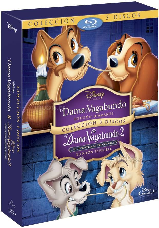 carátula La Dama y el Vagabundo 1 y 2 (Pack) Blu-ray 1