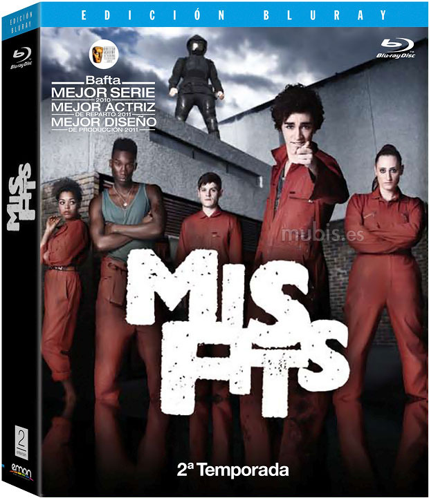 carátula Misfits - Segunda Temporada Blu-ray 1