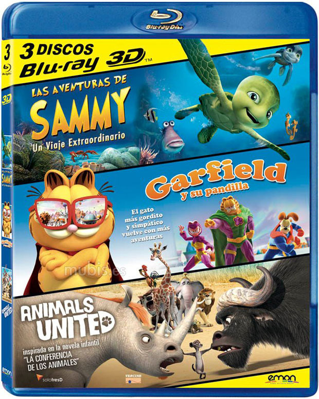 carátula Animales (Pack) Blu-ray 3D 1
