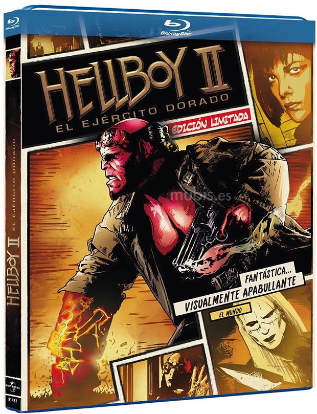 carátula Hellboy II: El Ejército Dorado - Edición Cómic Blu-ray 1