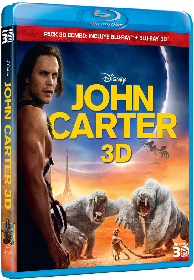 carátula John Carter Blu-ray 3D 1