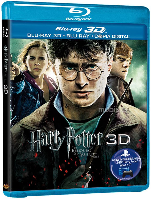 carátula Harry Potter y las Reliquias de la Muerte: Parte II Blu-ray 3D 1