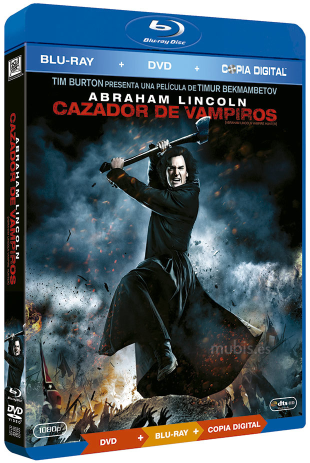 carátula Abraham Lincoln: Cazador de Vampiros Blu-ray 1