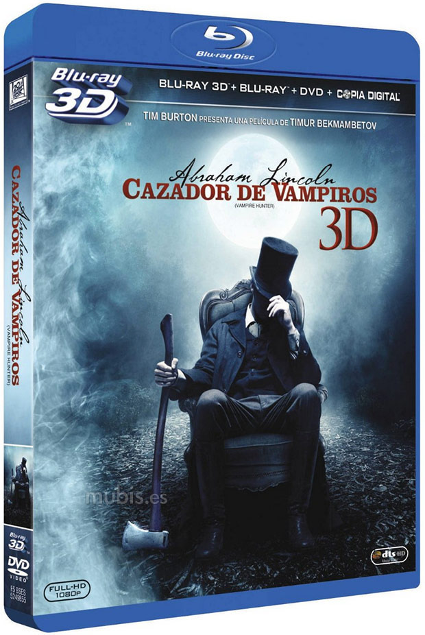 carátula Abraham Lincoln: Cazador de Vampiros Blu-ray 3D 1