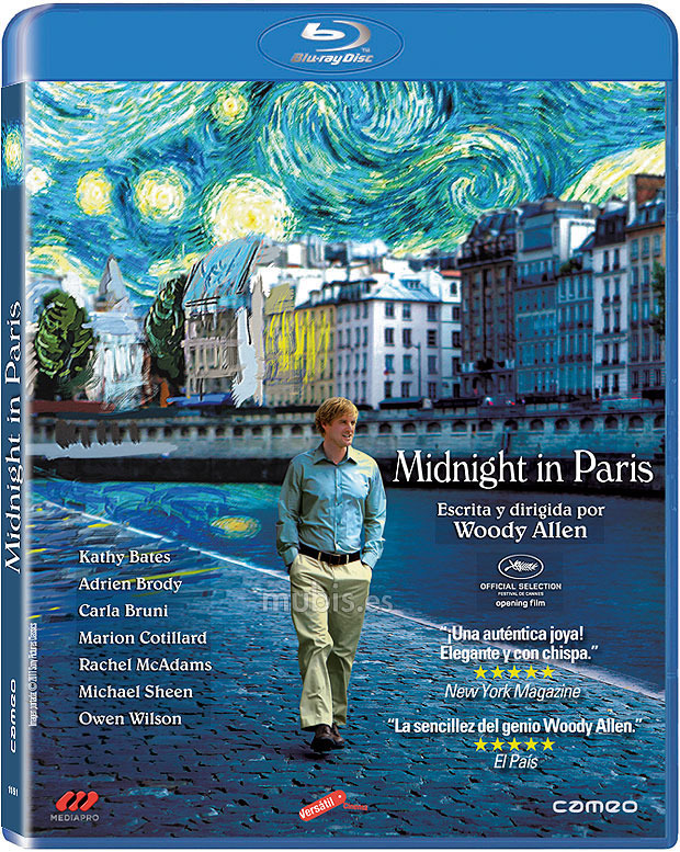 carátula Midnight in Paris Blu-ray 1