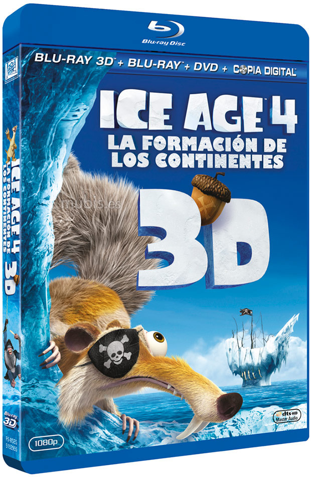 carátula Ice Age 4: La Formación de los Continentes Blu-ray 3D 1