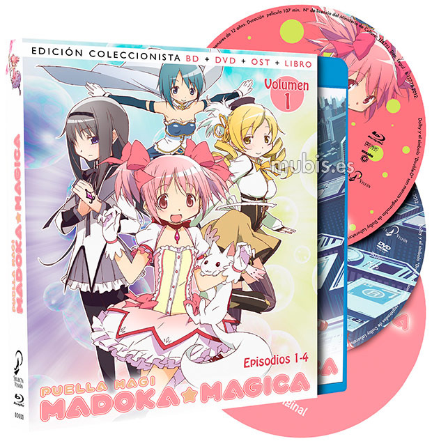 carátula Puella Nagi Madoka Magica - Volumen 1 (Edición Limitada) Blu-ray 1