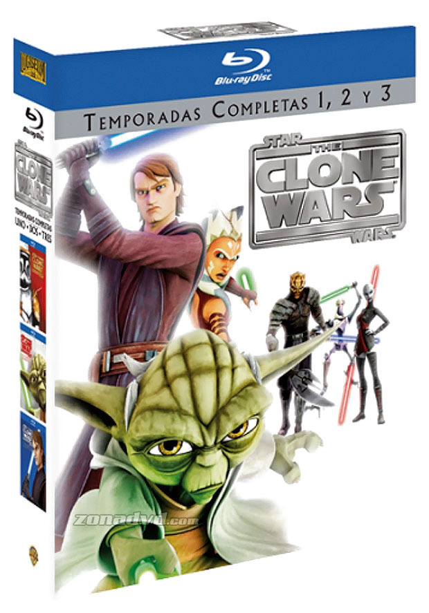 carátula Star Wars: The Clone Wars - Temporadas 1 a 3 Blu-ray 1