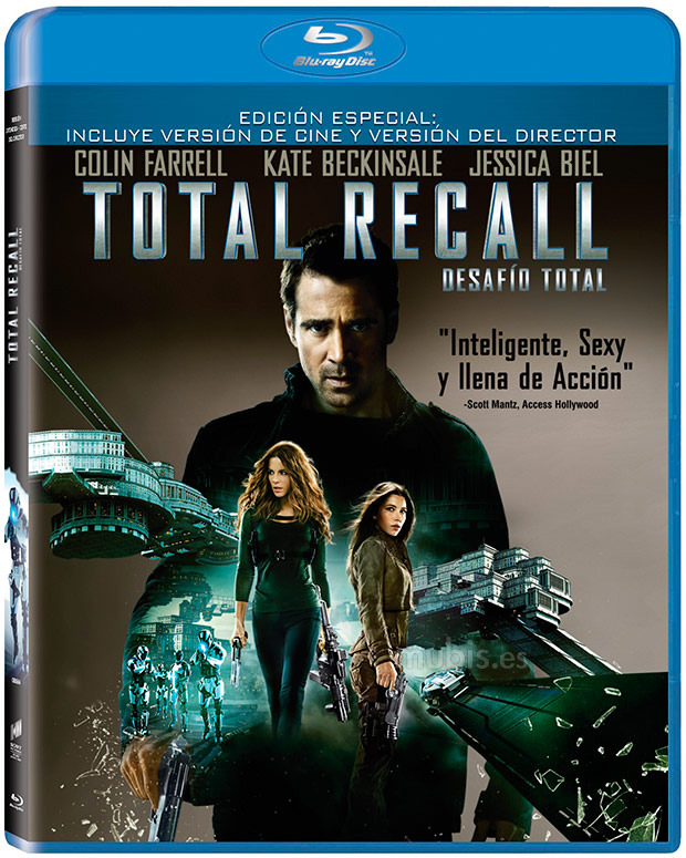 carátula Total Recall (Desafío Total) Blu-ray 1
