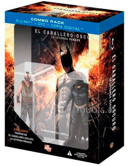 El Caballero Oscuro: La Leyenda Renace - Figuras Batman y Bane Blu-ray