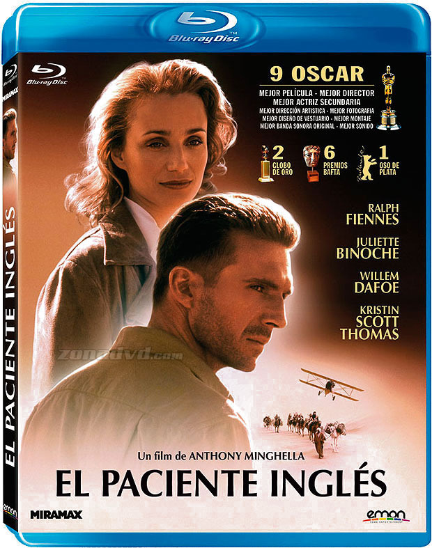 carátula El Paciente Inglés Blu-ray 1