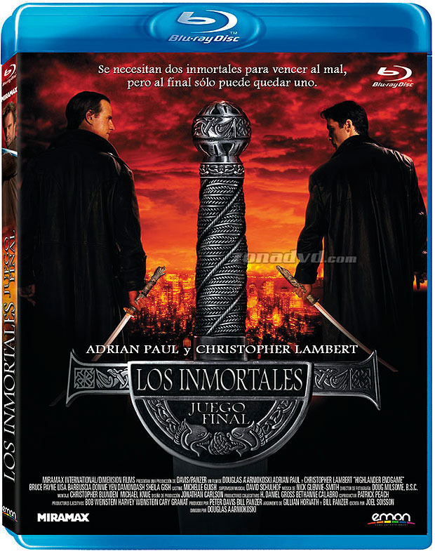carátula Los Inmortales: Juego Final Blu-ray 1
