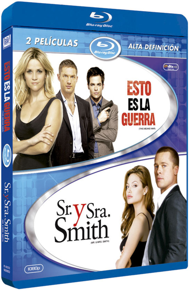 carátula Pack Esto es la Guerra + Sr y Sra Smith Blu-ray 1