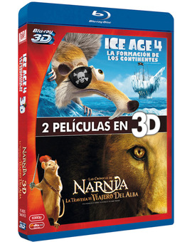 Pack Ice Age 4 + Las Crónicas de Narnia 3 Blu-ray 3D