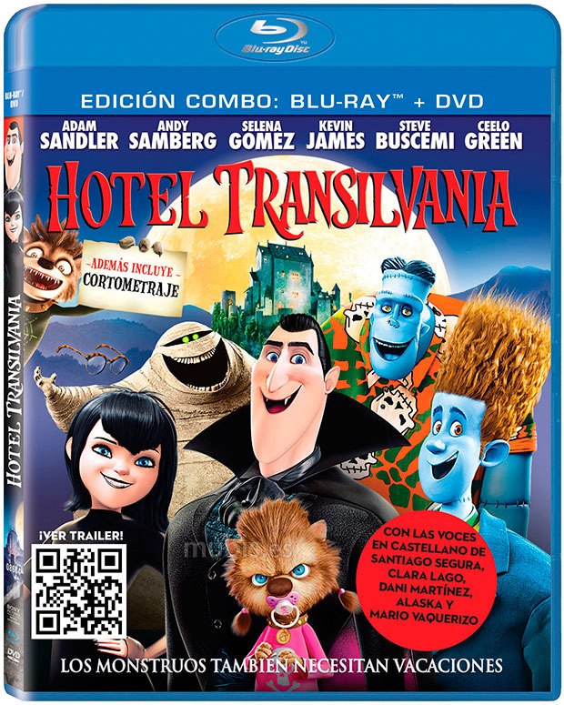 carátula Hotel Transilvania (Combo Blu-ray + DVD) Blu-ray 1
