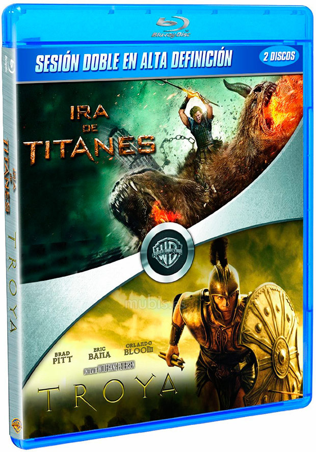 carátula Pack Ira De Titanes + Troya Blu-ray 1