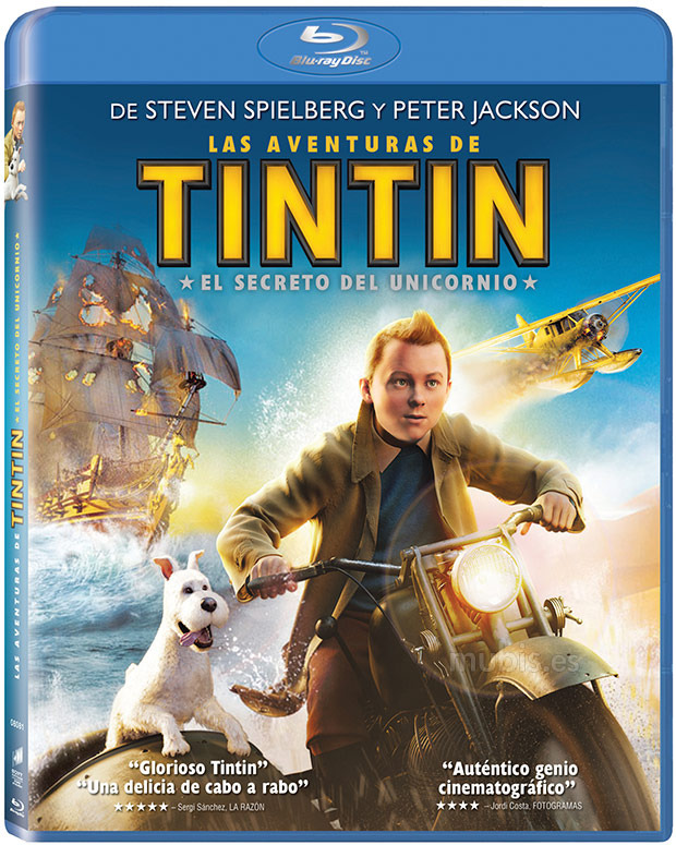 carátula Las Aventuras de Tintin: El Secreto del Unicornio Blu-ray 1