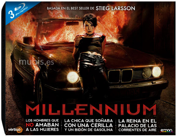 carátula Trilogía Millennium - Edición Horizontal Blu-ray 1