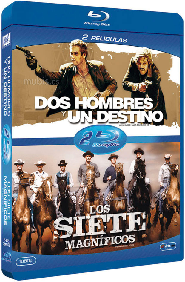carátula Pack Dos Hombres y un Destino + Los Siete Magnificos  Blu-ray 1
