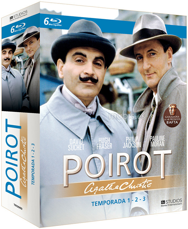 carátula Poirot - Temporadas 1, 2 y 3 Blu-ray 1