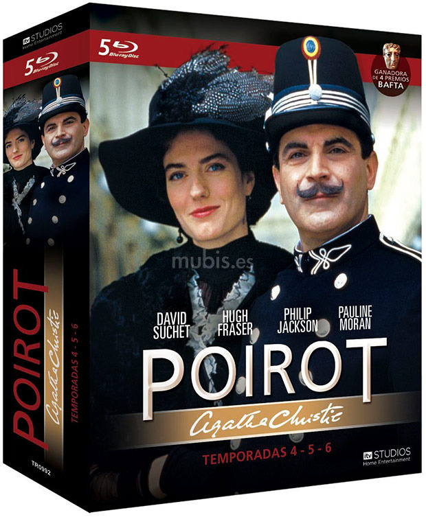 carátula Poirot - Temporadas 4, 5 y 6 Blu-ray 1