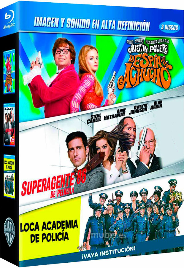 Pack Austin Powers 2 + Superagente 86 + Loca Academia de Policía Blu-ray