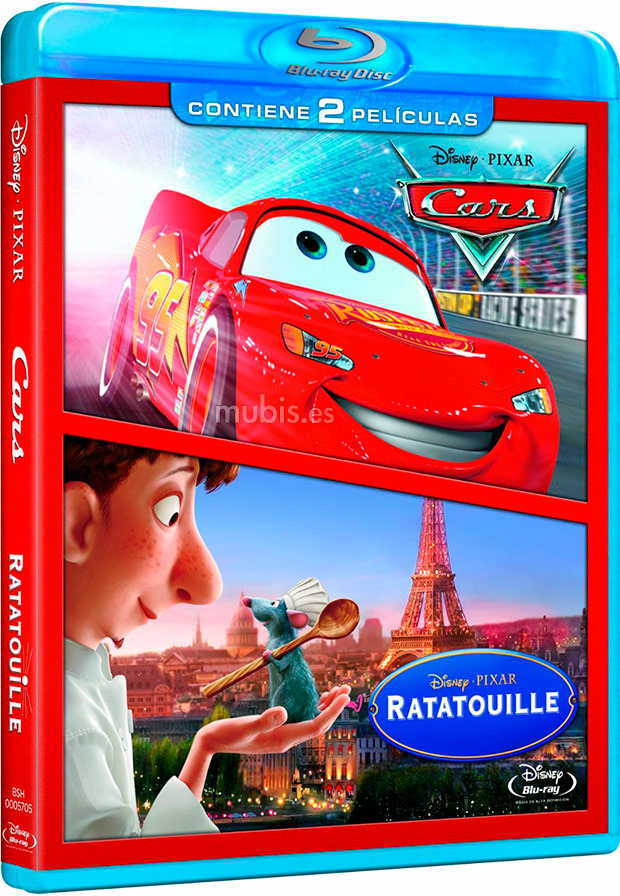 carátula Pack Cars + Ratatouille Blu-ray 1