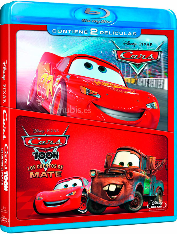 carátula Pack Cars + Cars Toons Blu-ray 1