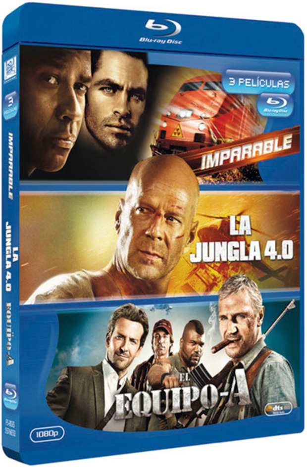 carátula Pack Imparable + La Jungla 4.0 + El Equipo A Blu-ray 1