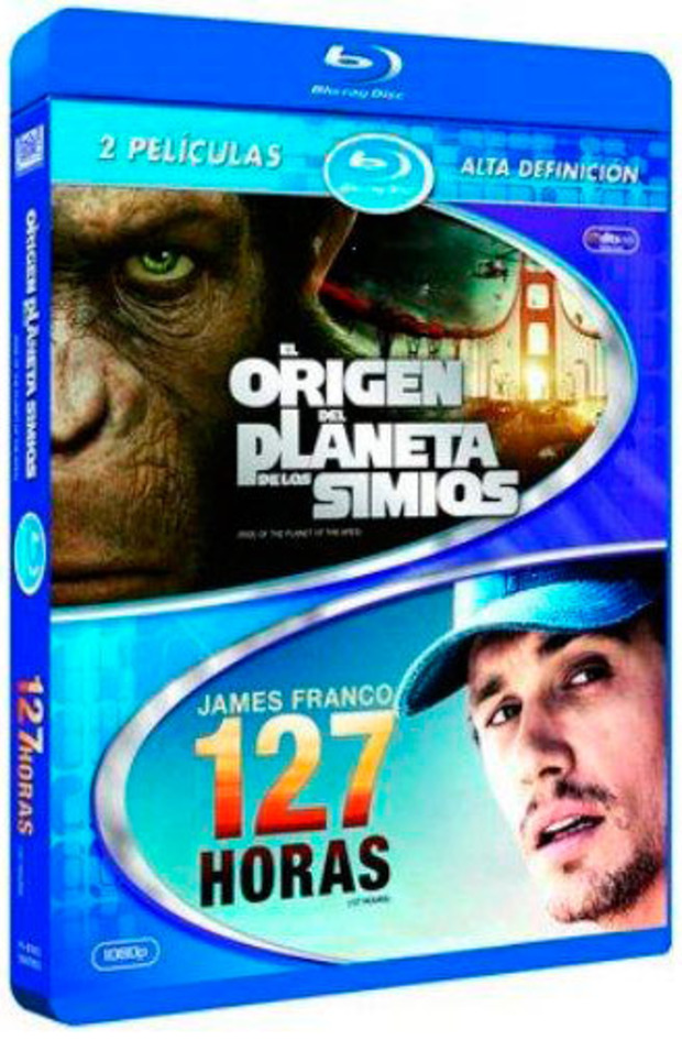 carátula Pack El Origen del Planeta de los Simios + 127 Horas Blu-ray 1