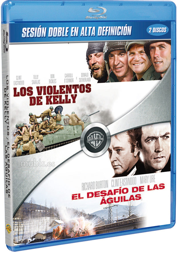 carátula Pack Los Violentos de Kelly + El Desafío de las Águilas Blu-ray 0