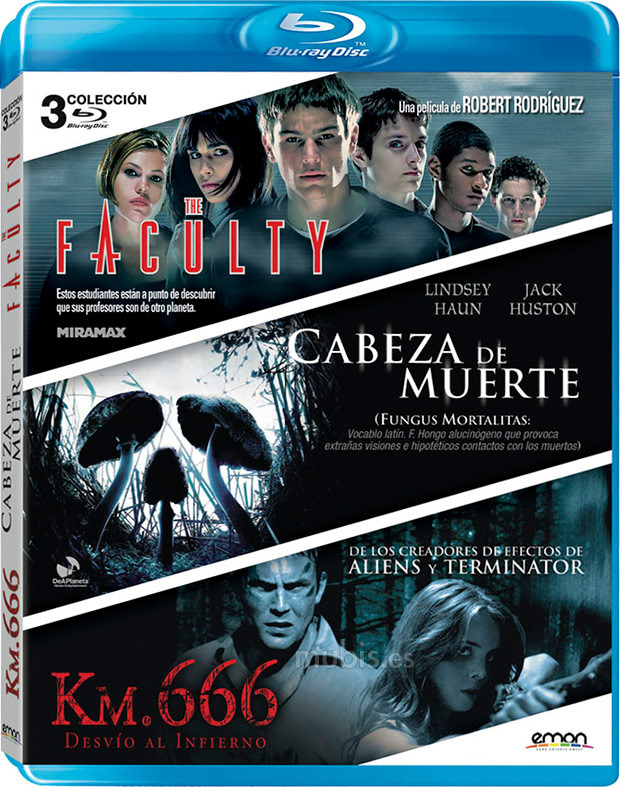 carátula Pack: The Faculty + Cabeza De Muerte + Km. 666 Blu-ray 0