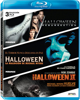 Pack Halloween Resurrection + Halloween: La Maldición de Michael Myers + Halloween II Blu-ray